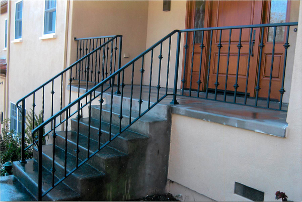 Simple Iron Stair Railings San Jose